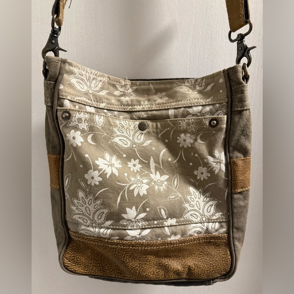 Myra Bag Handbags - EUC Myra Bag - Blossom Print Canvas & Leather Crossbody Bag